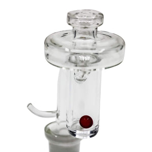 Clear E-Banger Spinner Carb Cap | Capped Banger In Use View | the dabbing specialists