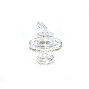 Clear Spinning Directional Carb Cap | Upside Down View | the dabbing specialists