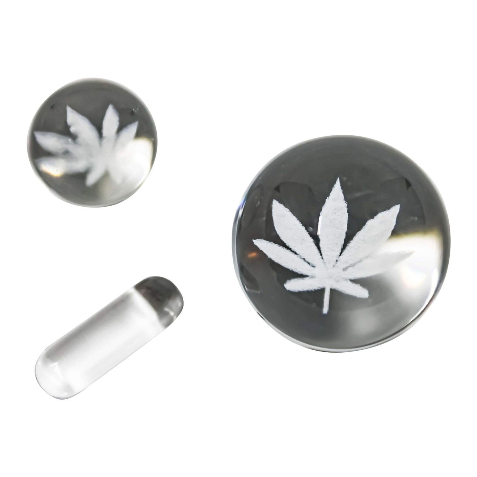 Clear Weed Leaf Slurper Marble | Weed Leaf Slurper Marble View | the dabbing specialists
