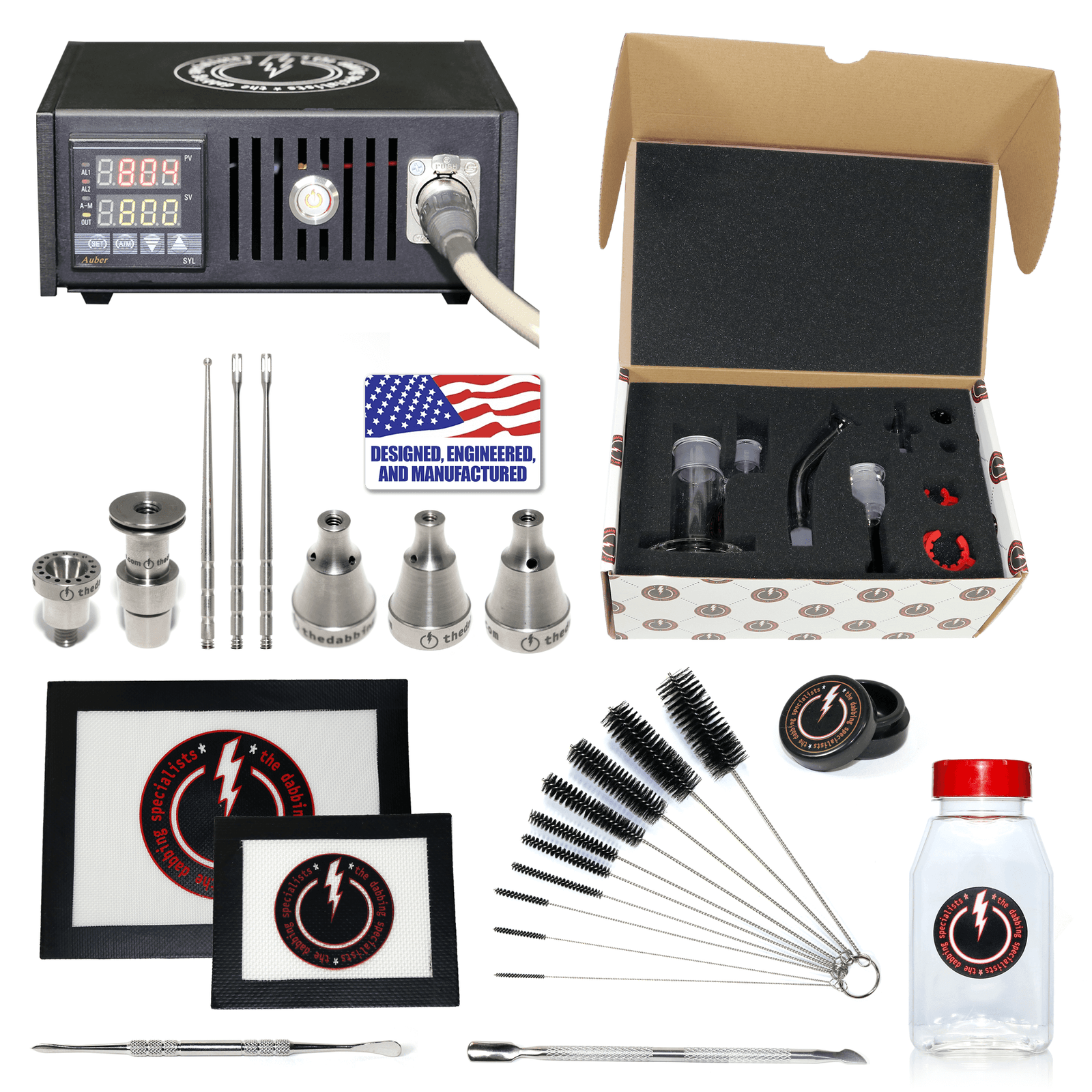 Complete The Dabbing Specialists Dabbing Enail Kit - Deluxe | Orange Kit | the dabbing specialists