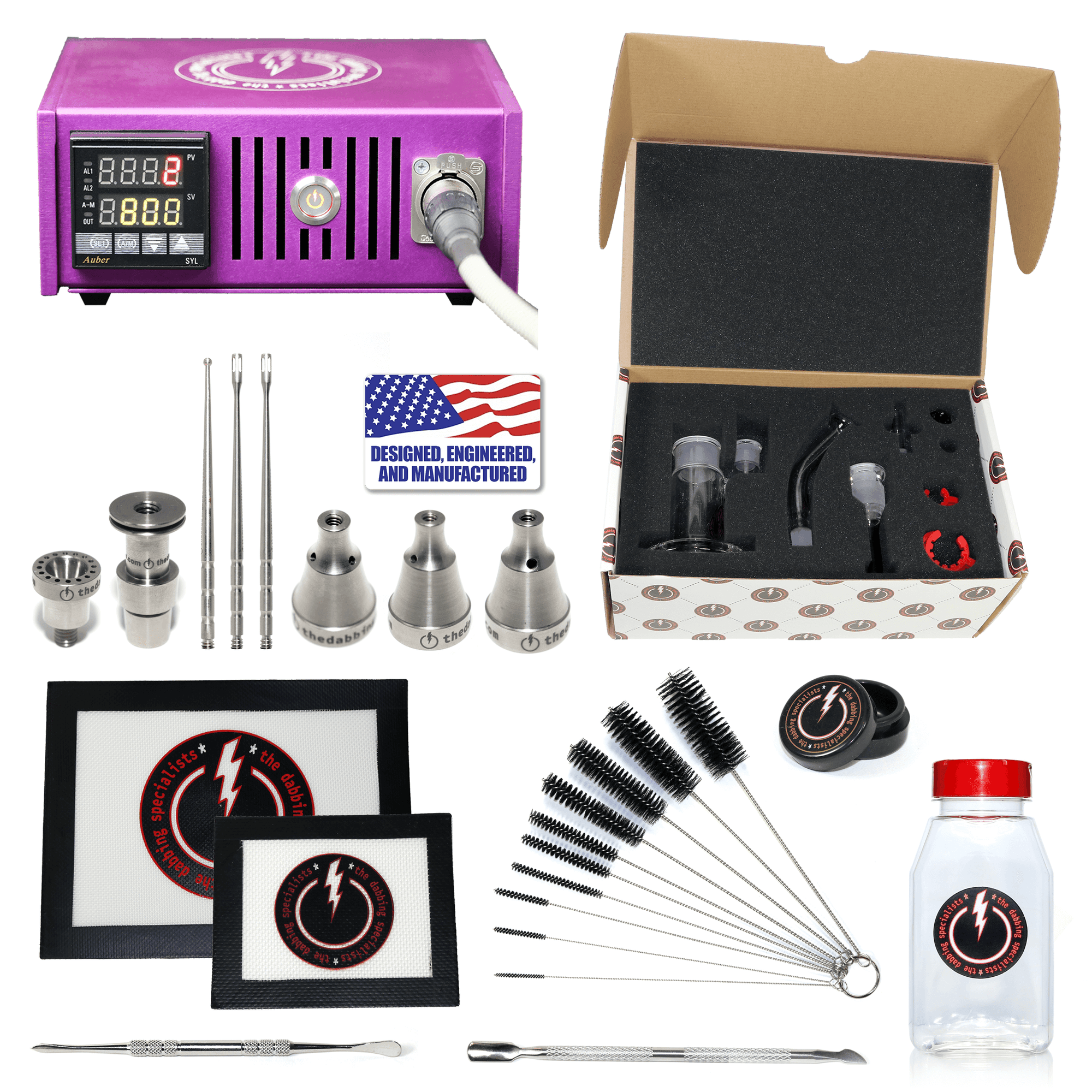 Complete The Dabbing Specialists Dabbing Enail Kit - Deluxe | Purple Kit | the dabbing specialists