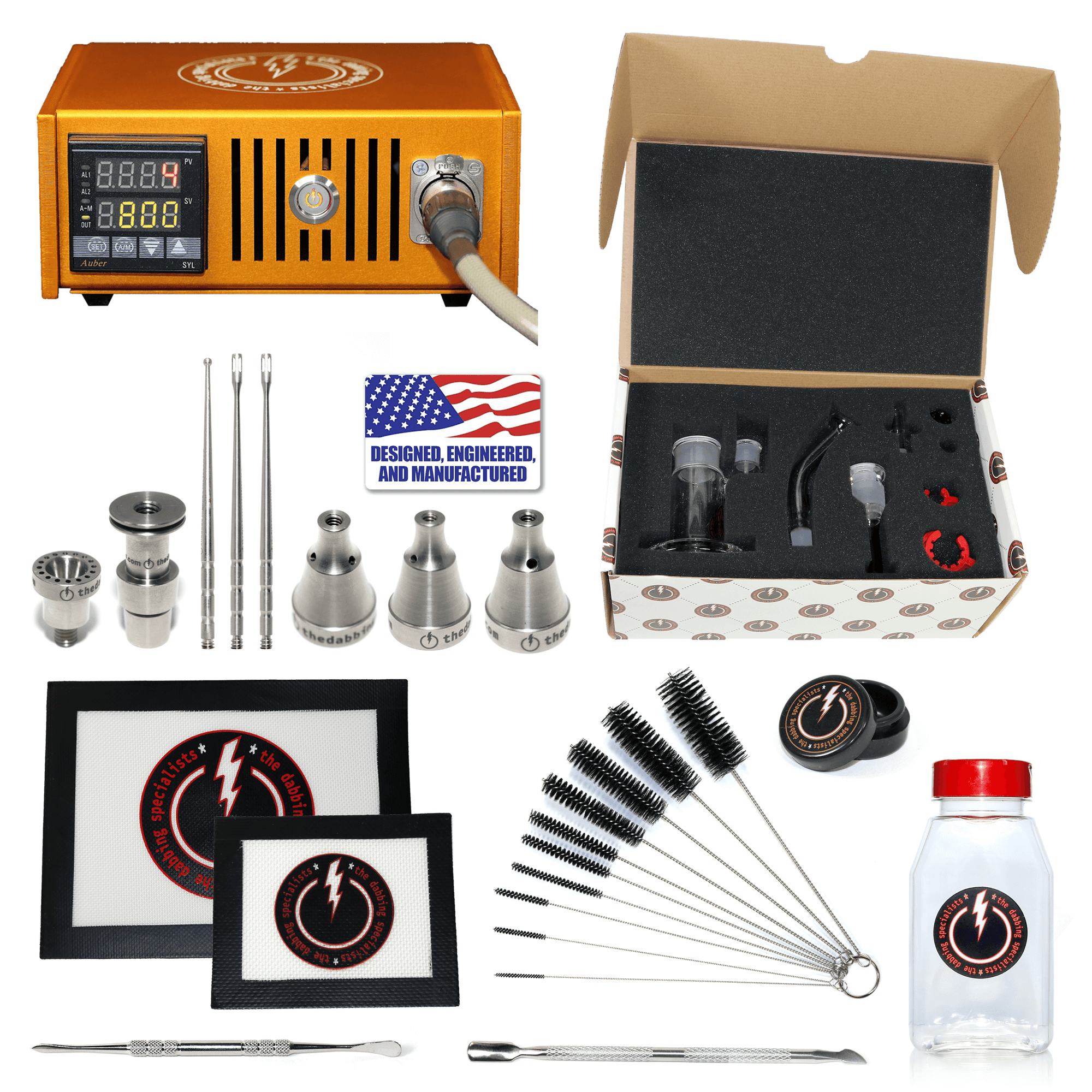 Complete The Dabbing Specialists Dabbing Enail Kit - Deluxe | Orange Kit | the dabbing specialists