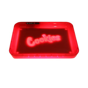 Cookies Glo Tray V3 | Lit Red View | the dabbing specialists