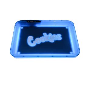 Cookies Glo Tray V3 | Lit Blue View | the dabbing specialists