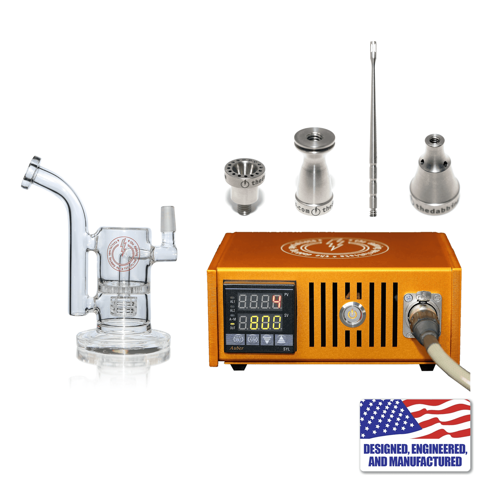 Custom The Dabbing Specialists Enail Dabbing Kit #1 | Orange Kit View | the dabbing specialists