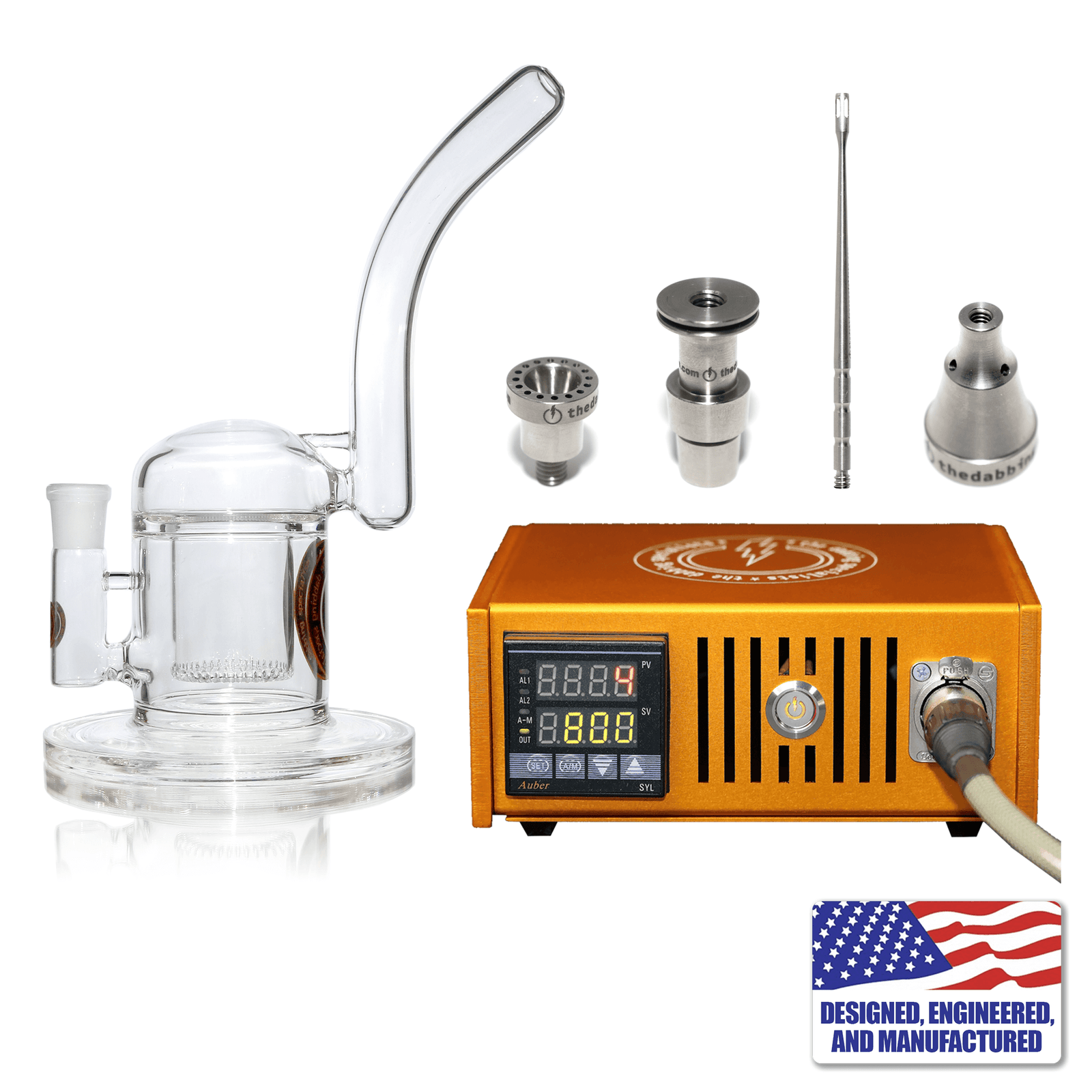 Custom The Dabbing Specialists Enail Dabbing Kit #2 | Orange Kit View | the dabbing specialists