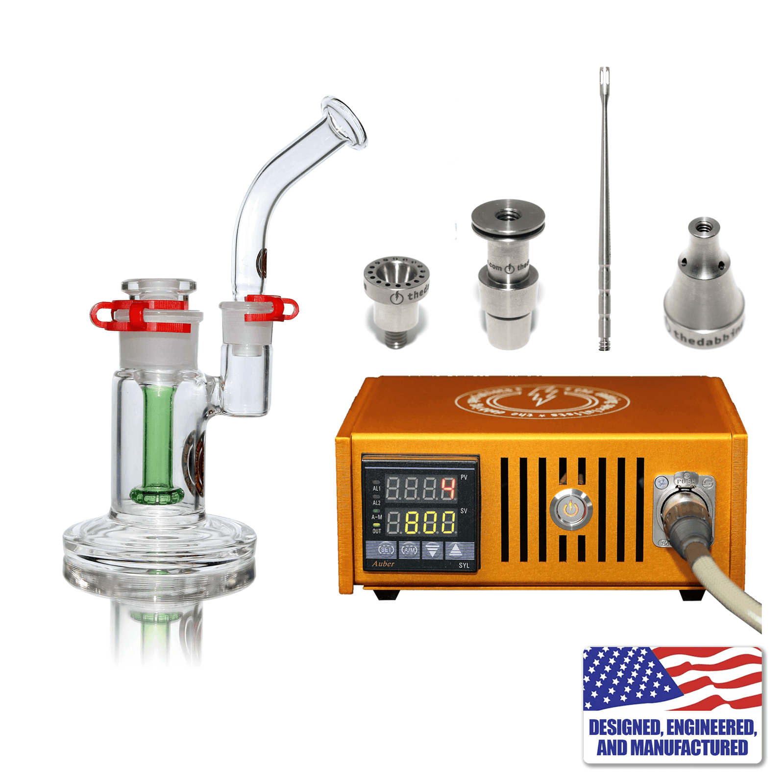 Custom The Dabbing Specialists Enail Dabbing Kit #4 | Orange Kit View | the dabbing specialists