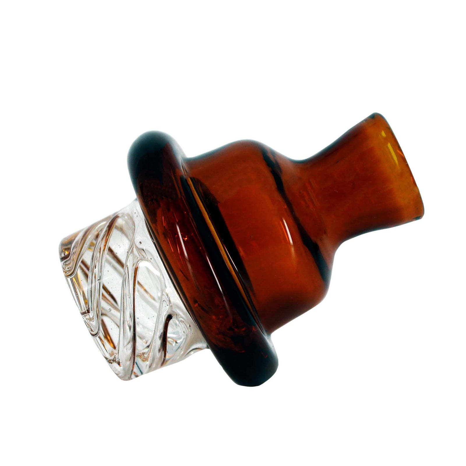Cyclone Spinner Carb Cap | Amber Angled View | the dabbing specialists