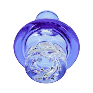 Cyclone Spinner Carb Cap | Blue Underside View | the dabbing specialists