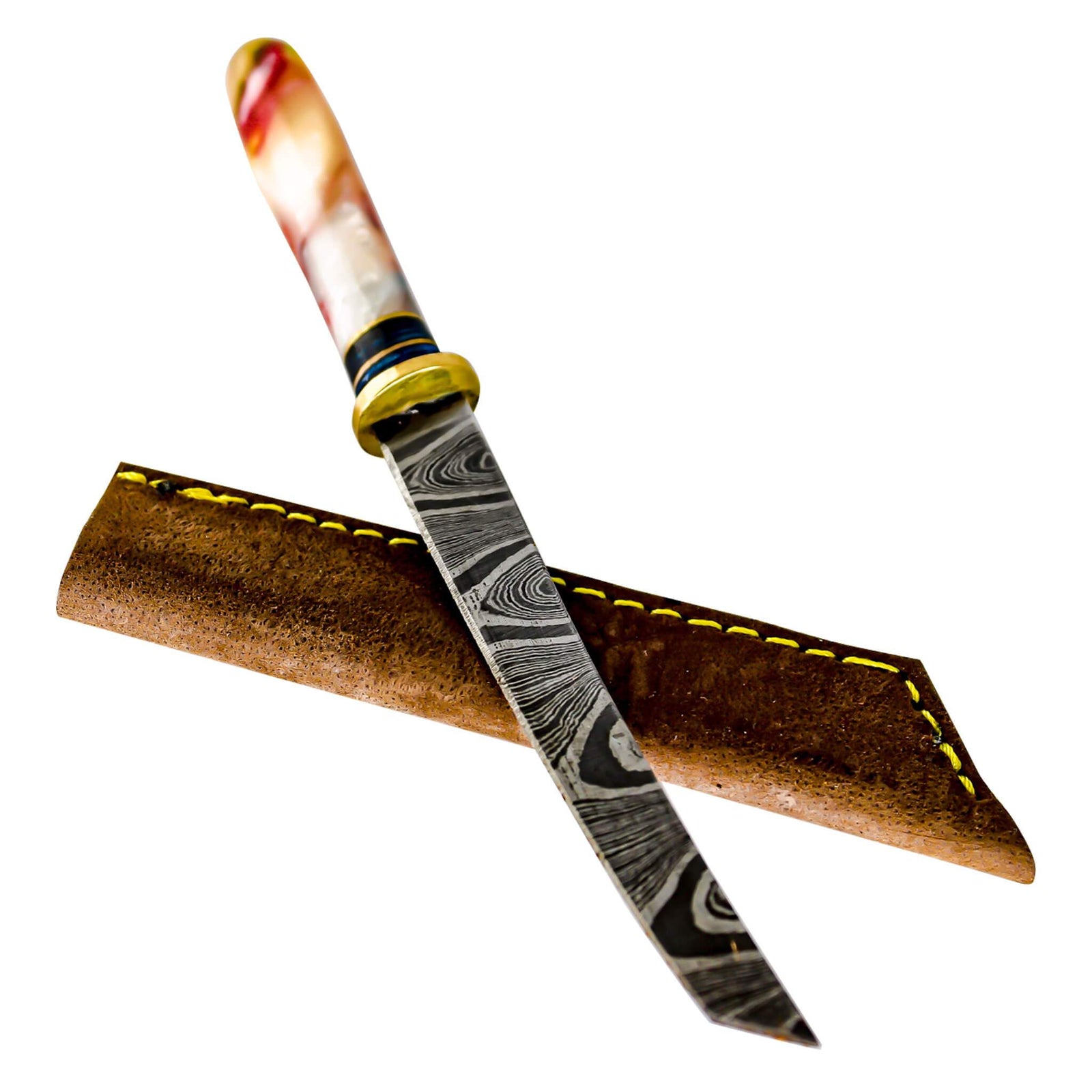 Damascus Steel Dab Knife | Individual Knife View | the dabbing specialists