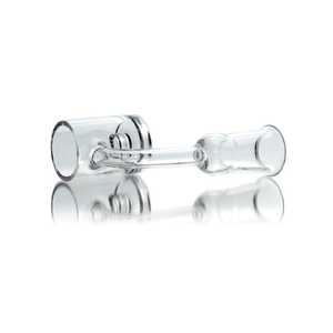 Flat Top Quartz Banger 14mm Female With Cup Insert and Saucer Cap | Prone Banger View | TDS