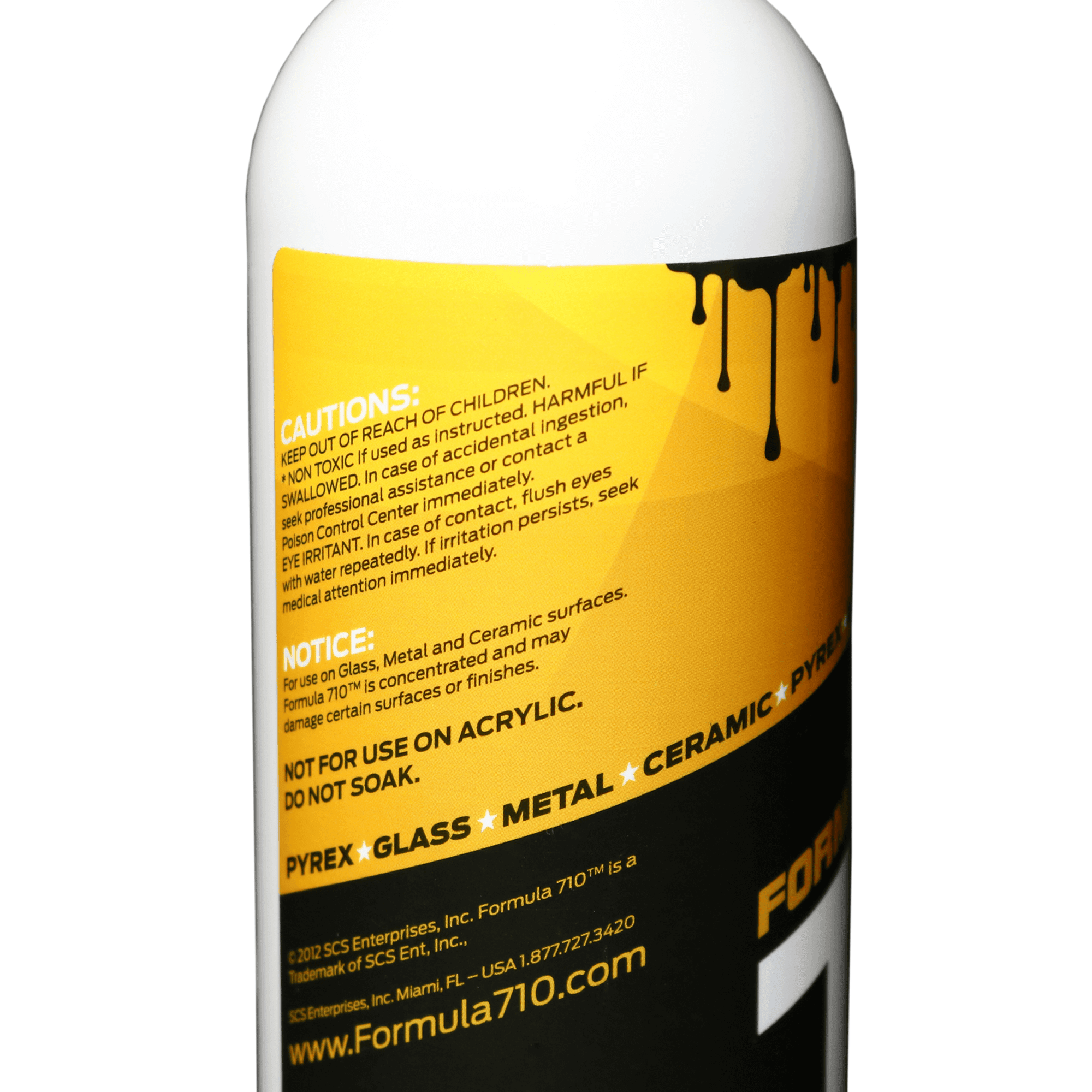 Formula 710 Advanced Cleaner | Alternate Label Close Up View | the dabbing specialists