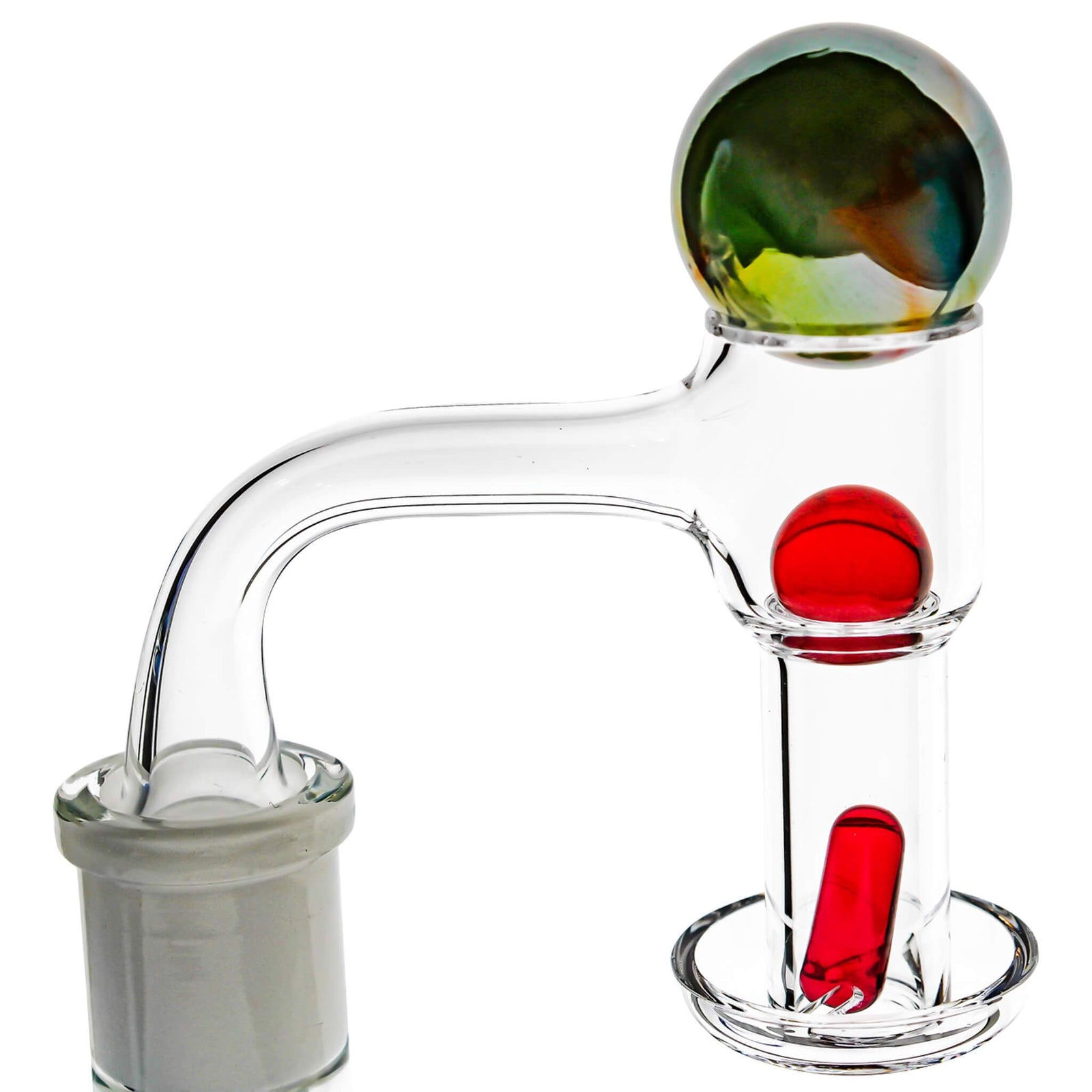 Full Weld Terp Slurper Tall VacTube Banger Kit | Marble & Ruby Stack View | the dabbing specialists