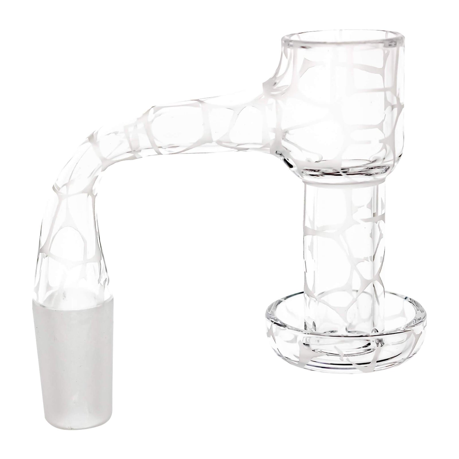 Full Weld Trippy Patterned Terp Slurper Tall VacTube Banger | Profile View | the dabbing specialists