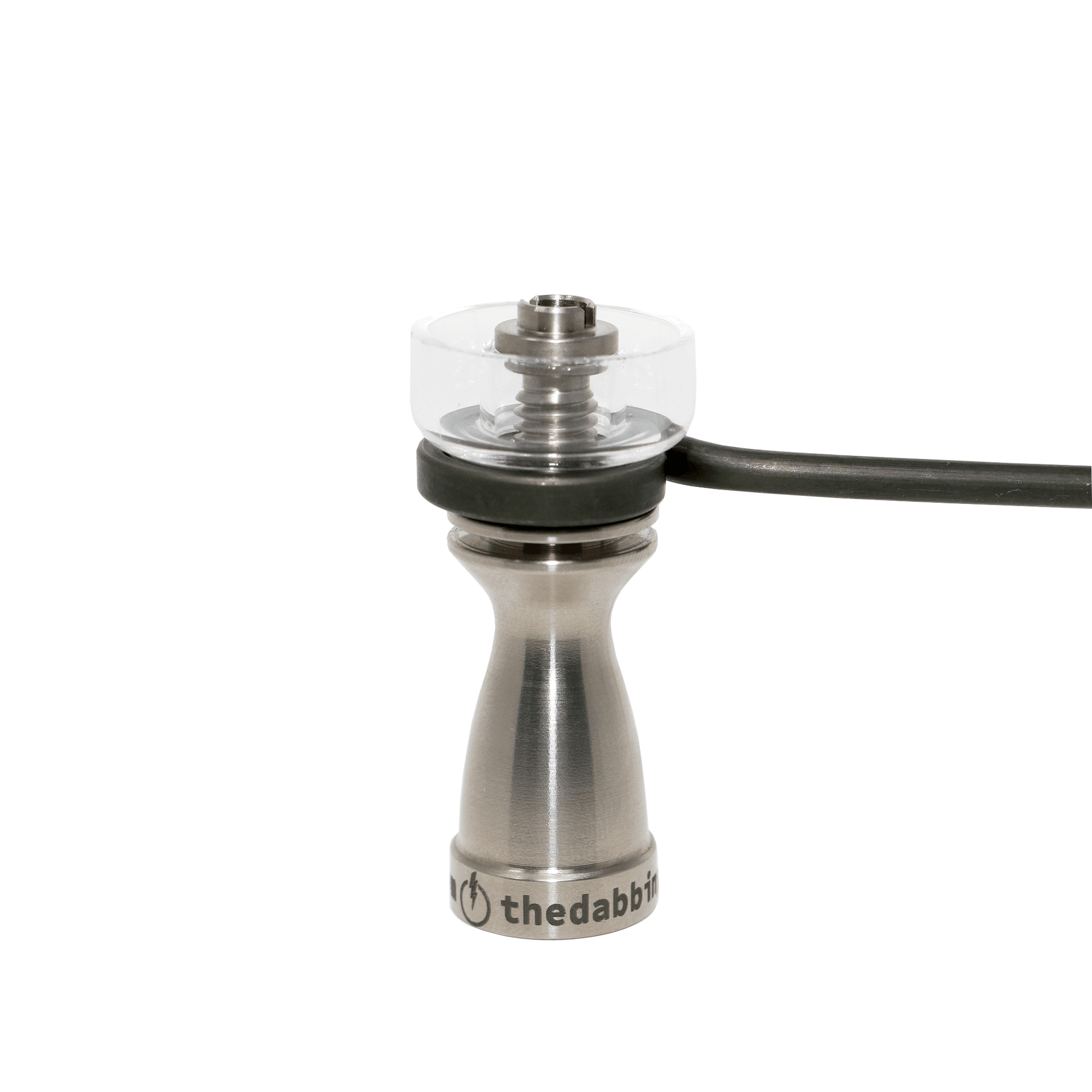 Glass Dab Rig | Mini Hockey Puck with Hybrid Quartz Nail | Hybrid Quartz Nail With Coil Heater | TDS