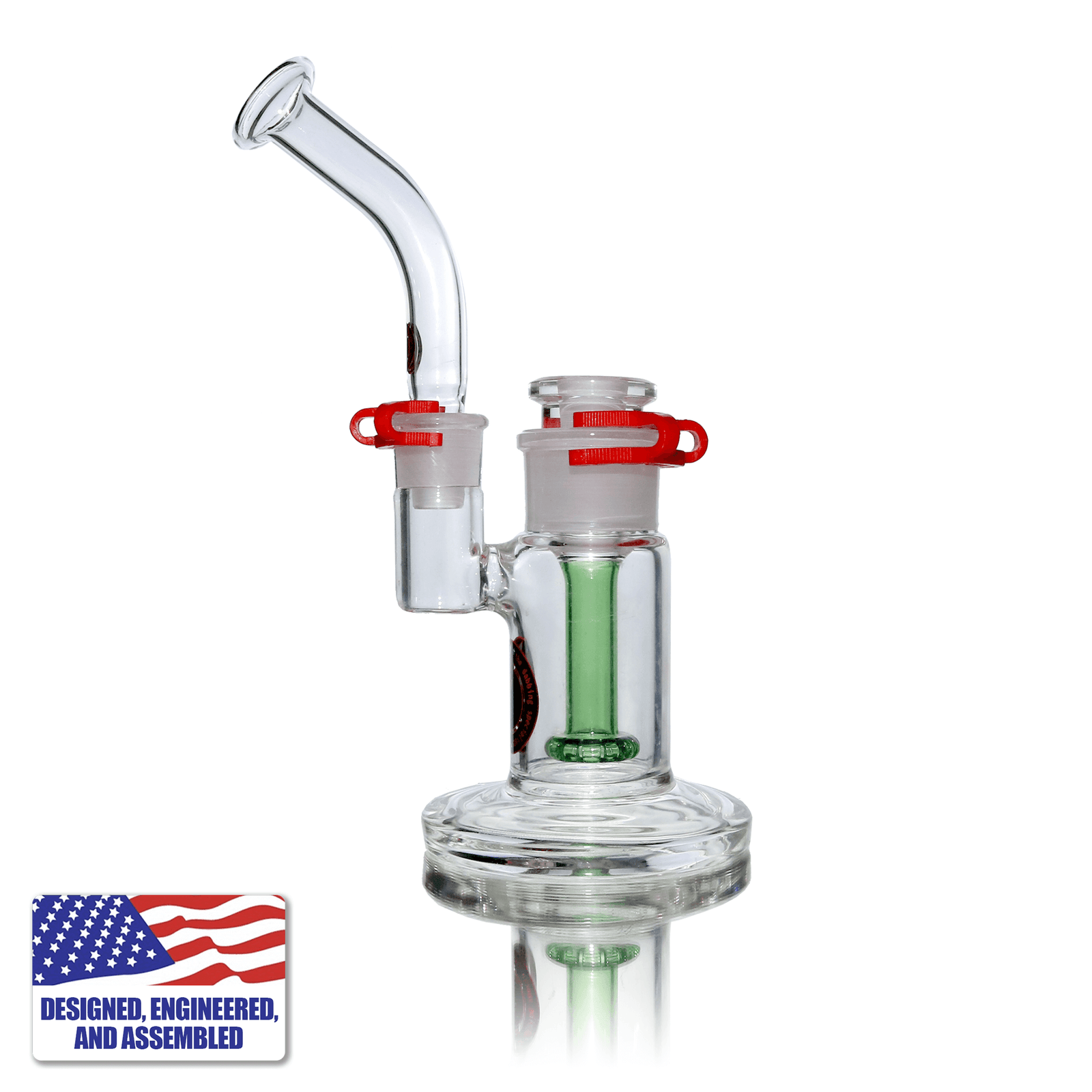 Glass Bubbler Portable Kit | Side View | the dabbing specialists