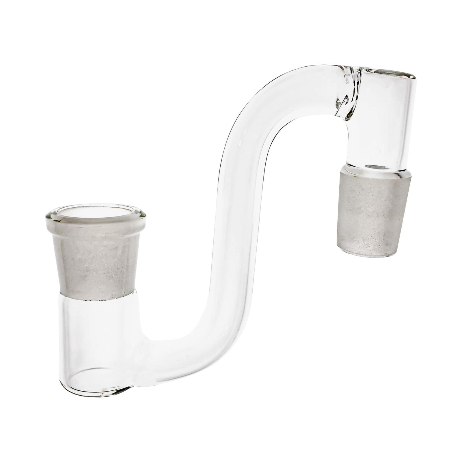 Glass Dropdown | Goose Neck Style | 18mm Male to 18mm Female | Profile View | TDS