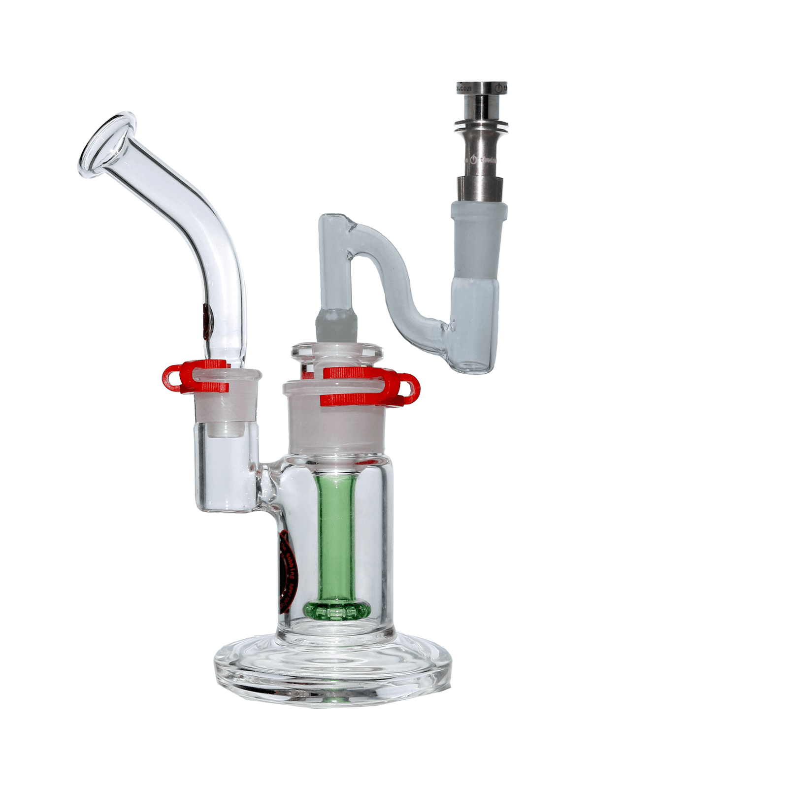 Glass Dropdown | S Neck Style |14mm Male to 14mm Female | Profile View | TDS