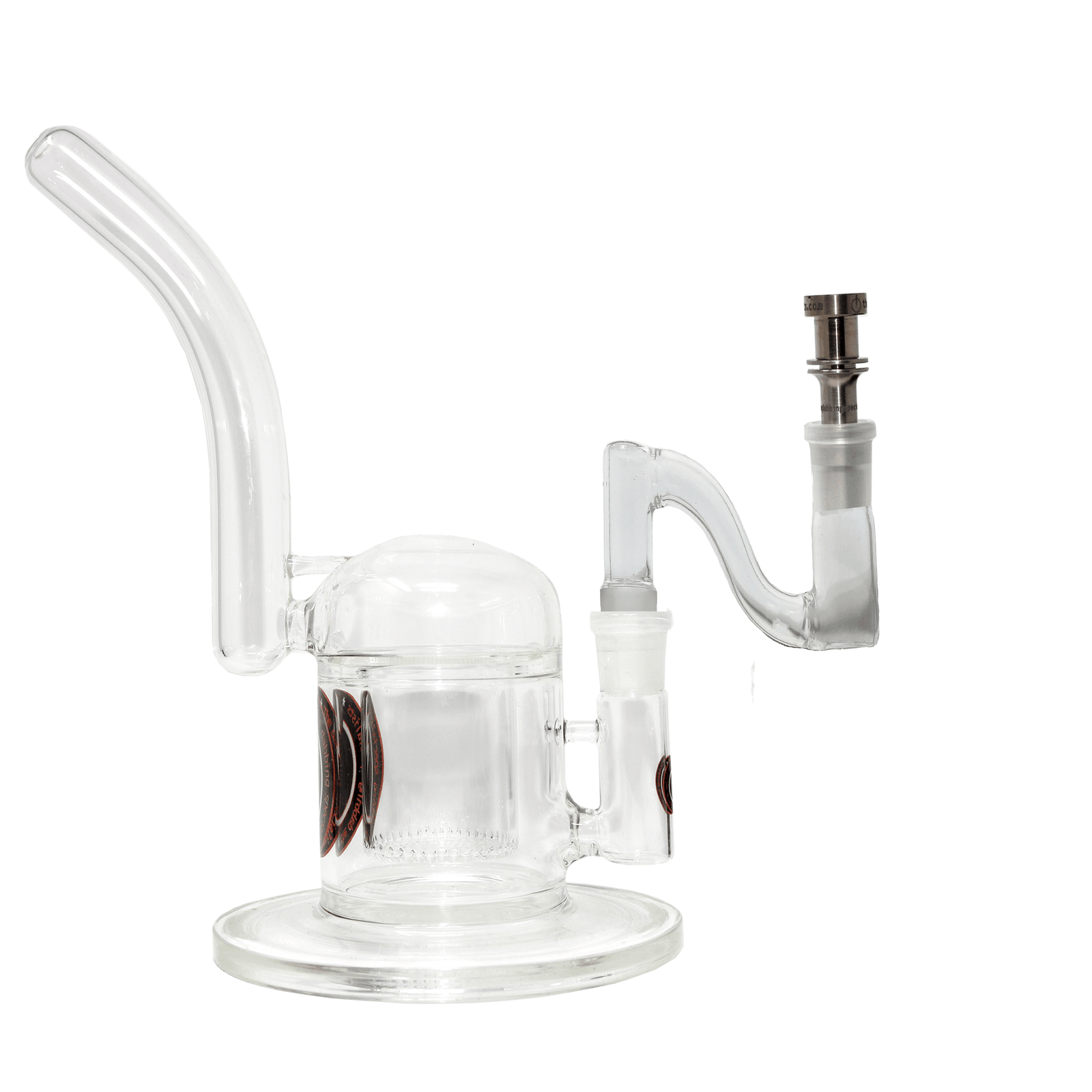 Glass Dropdown | S Neck Style |18mm Male to 18mm Female | Profile View | TDS