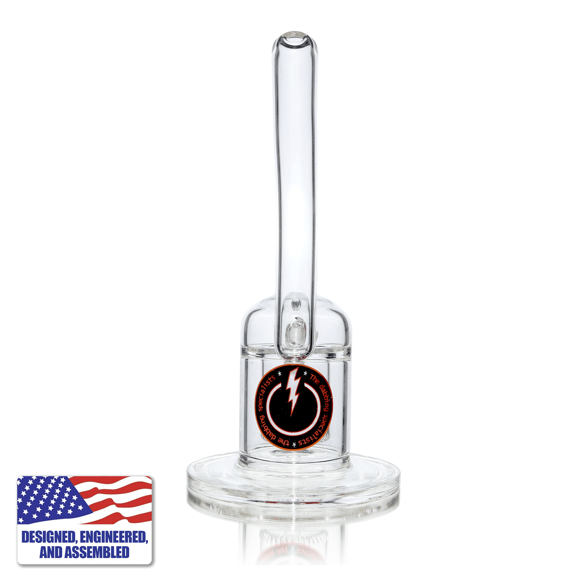 Glass Showerhead Bubbler | Rear View | the dabbing specialists