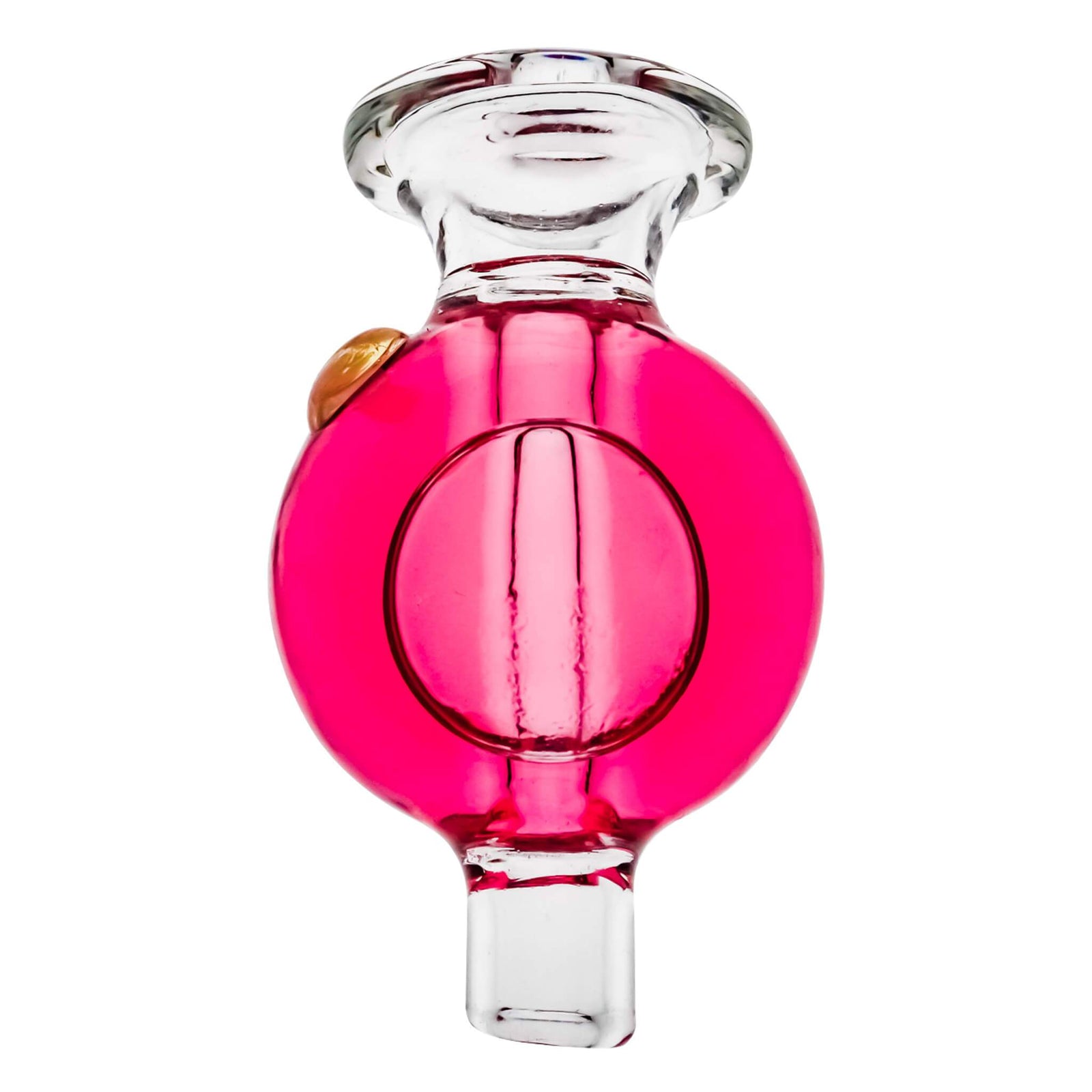 Glycerin Bubble Carb Cap | Pink Profile View | the dabbing specialists