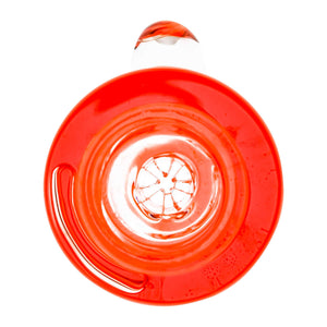 Glycerin Flower Bowl | Orange Top Down View | the dabbing specialists