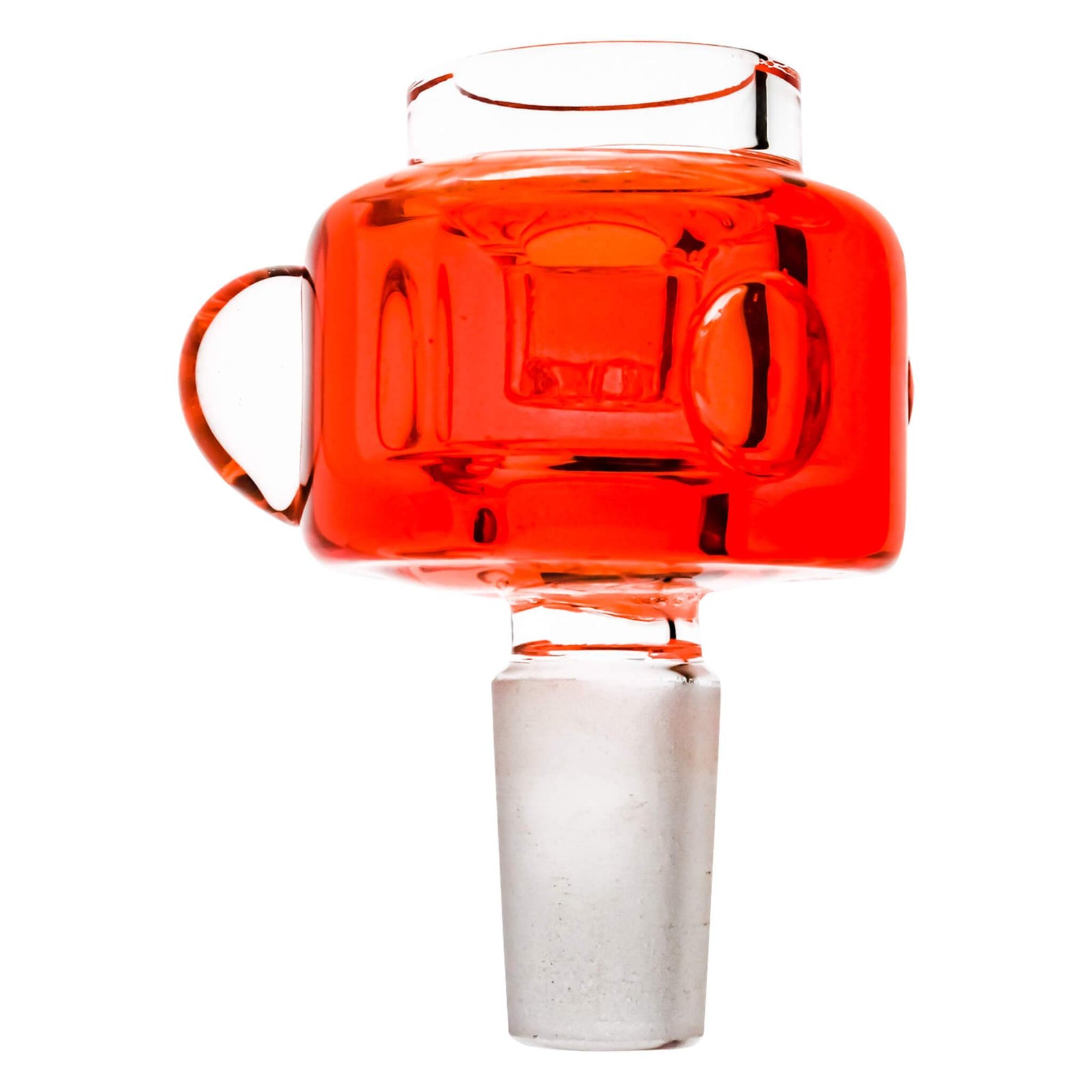 Glycerin Flower Bowl | Orange Profile View | the dabbing specialists