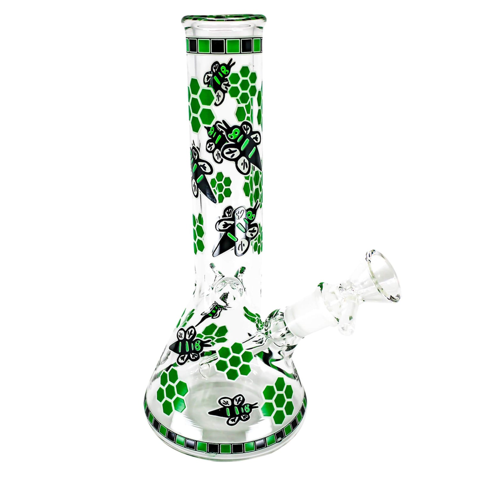 Green Honey Beaker Bong | Profile View | the dabbing specialists