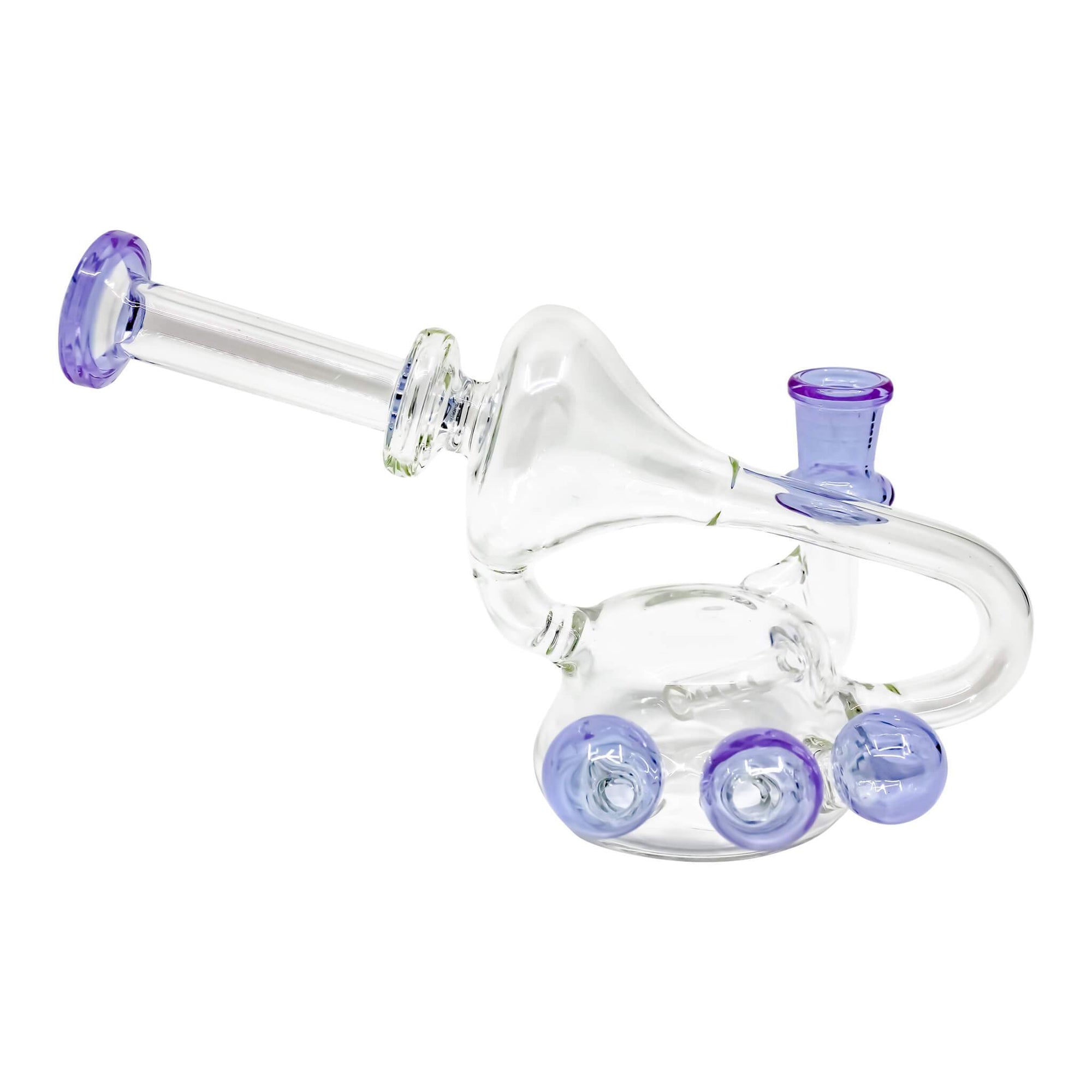 Horn Pipe Layback Recycler Rig | Green Profile View | the dabbing specialists