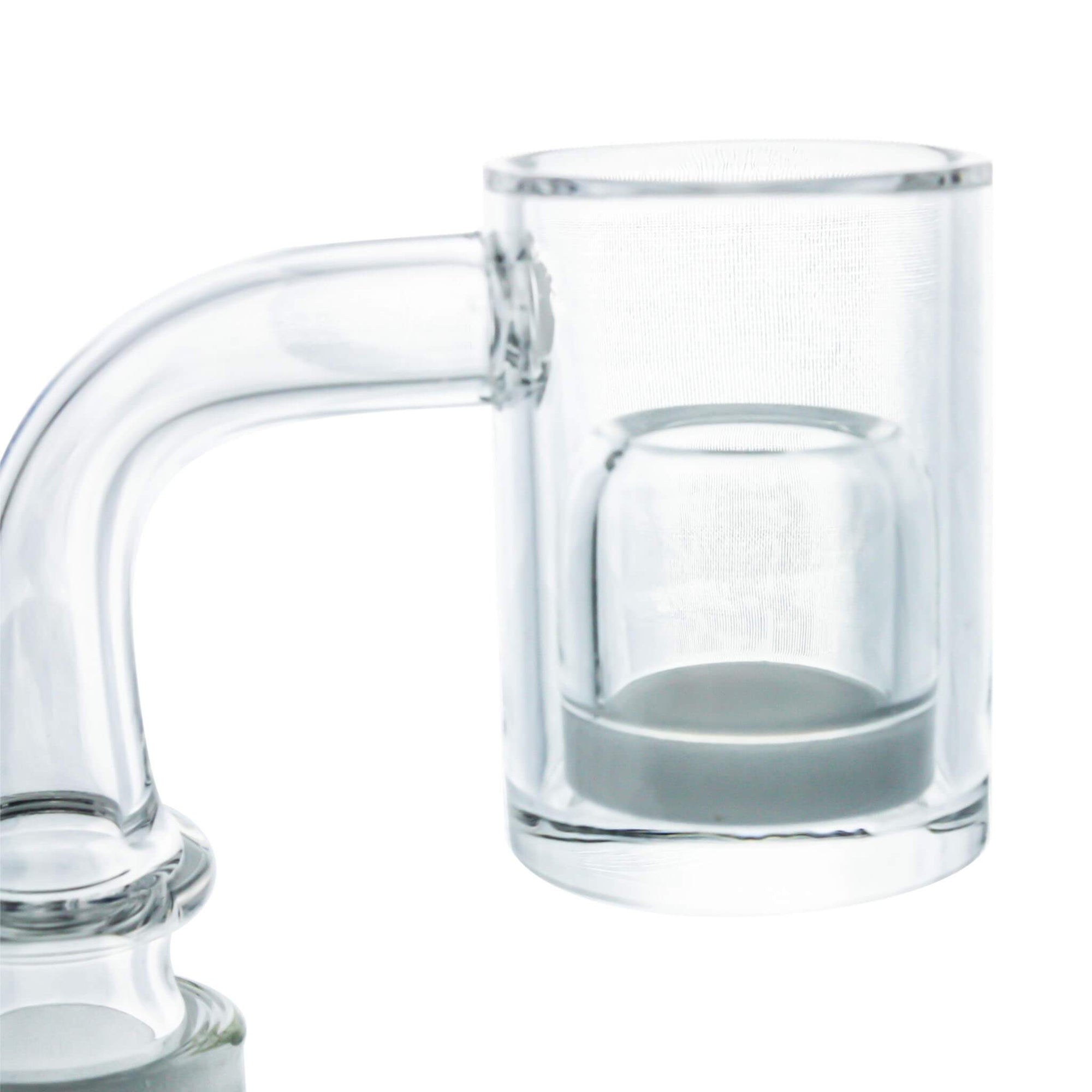 Opaque Bottom Quartz Insert Cup | Turtle Neck Close Up View | the dabbing specialists