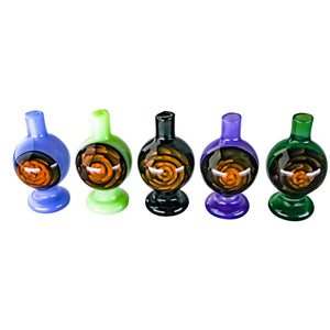 Origin Spiral Inlay Bubble Cap | All Color Variations View | the dabbing specialists