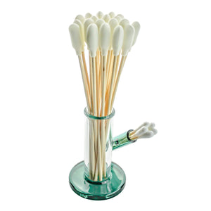 Polyurethane Foam Over Cotton Swabs | In Holder Cup Alternate View | the dabbing specialists