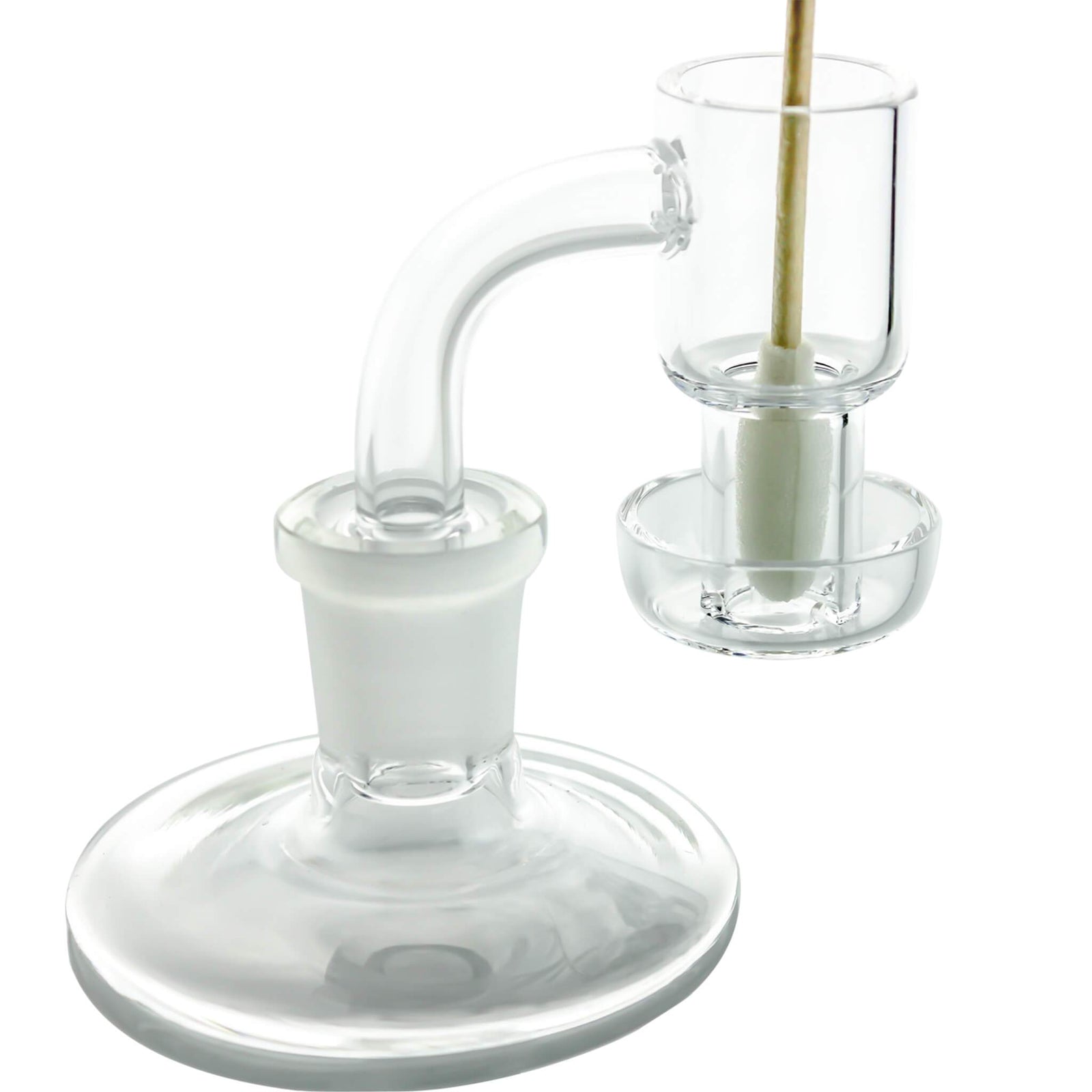 Polyurethane Foam Over Cotton Swabs | In Holder Cup View | the dabbing specialists