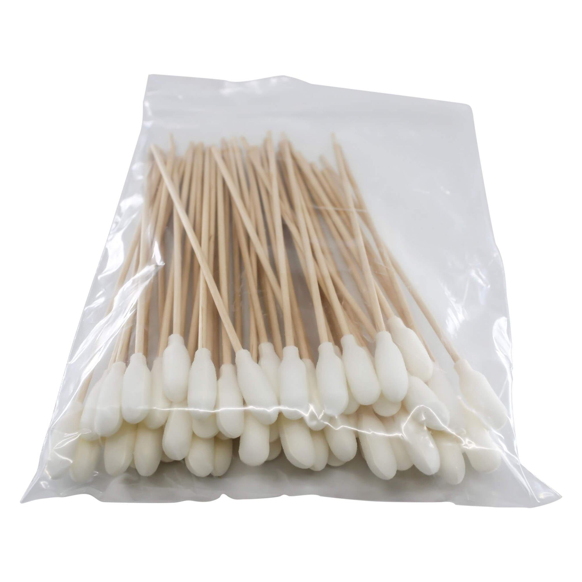 Polyurethane Foam Over Cotton Swabs | In Bag View | the dabbing specialists