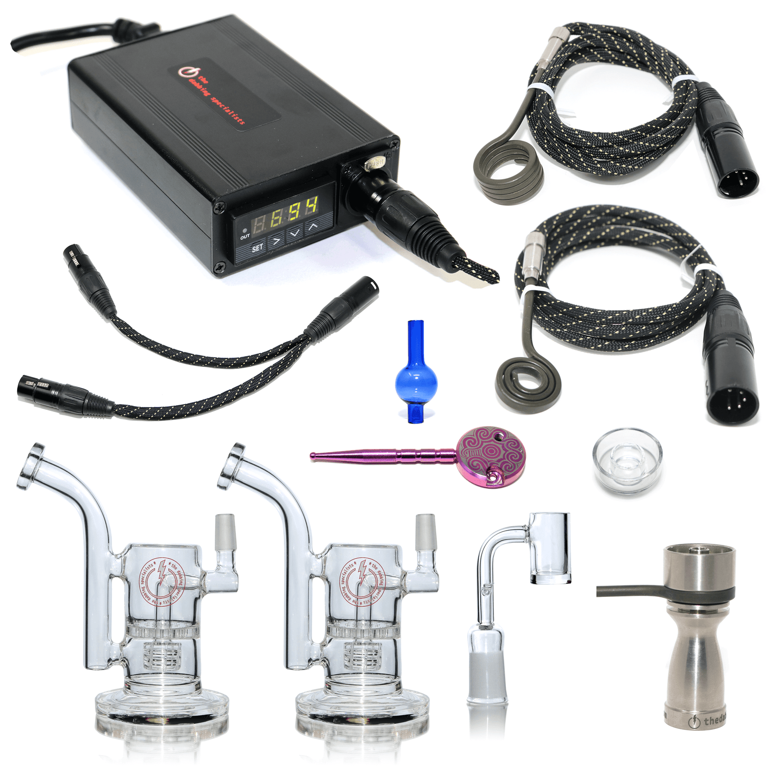 Portable Enail Dual Dabbing Kit | Complete Kit View | the dabbing specialists