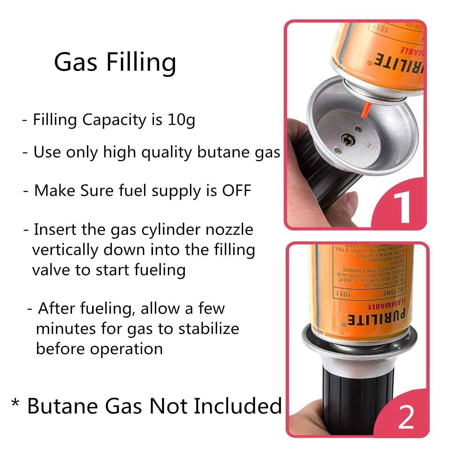 Professional Quality Butane Blow Torch | Butane Warning Notification View | the dabbing specialists