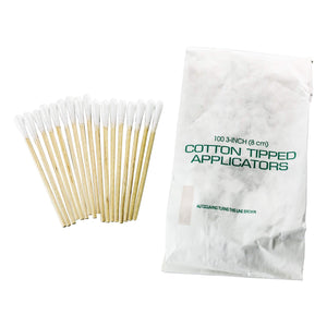 Puritan 3" Lint Free Cotton Swabs (Bags of 100) | Bagged & Not Bagged View | the dabbing specialists