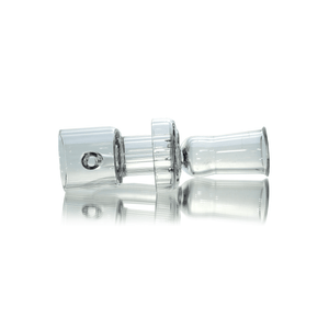 Quartz Banger Terp Slurper | 18mm Female With Spinning Cap | Side View | the dabbing specialists