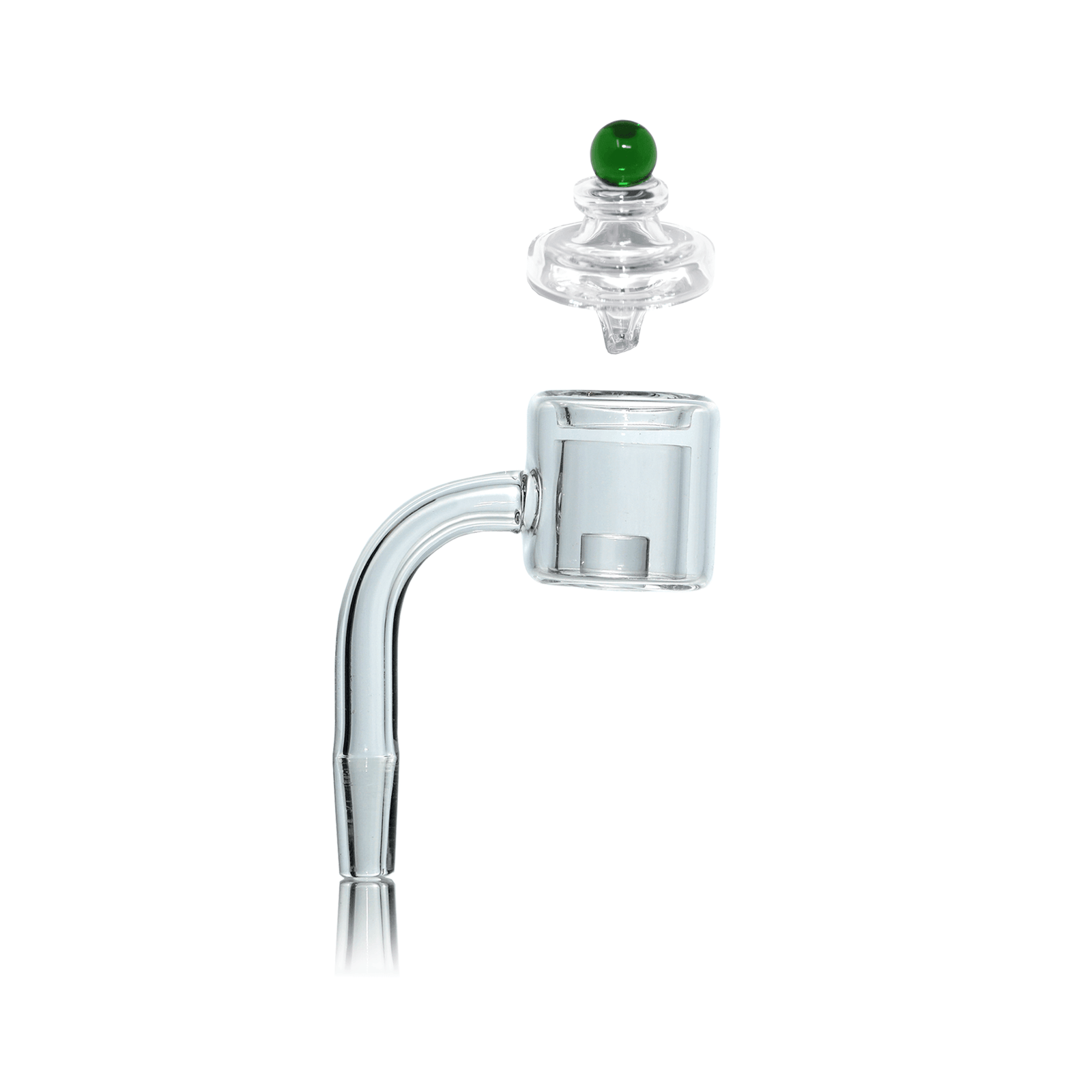 Quartz Banger Thermal Core Reactor | 10mm Male With Saucer Cap | Complete | the dabbing specialists