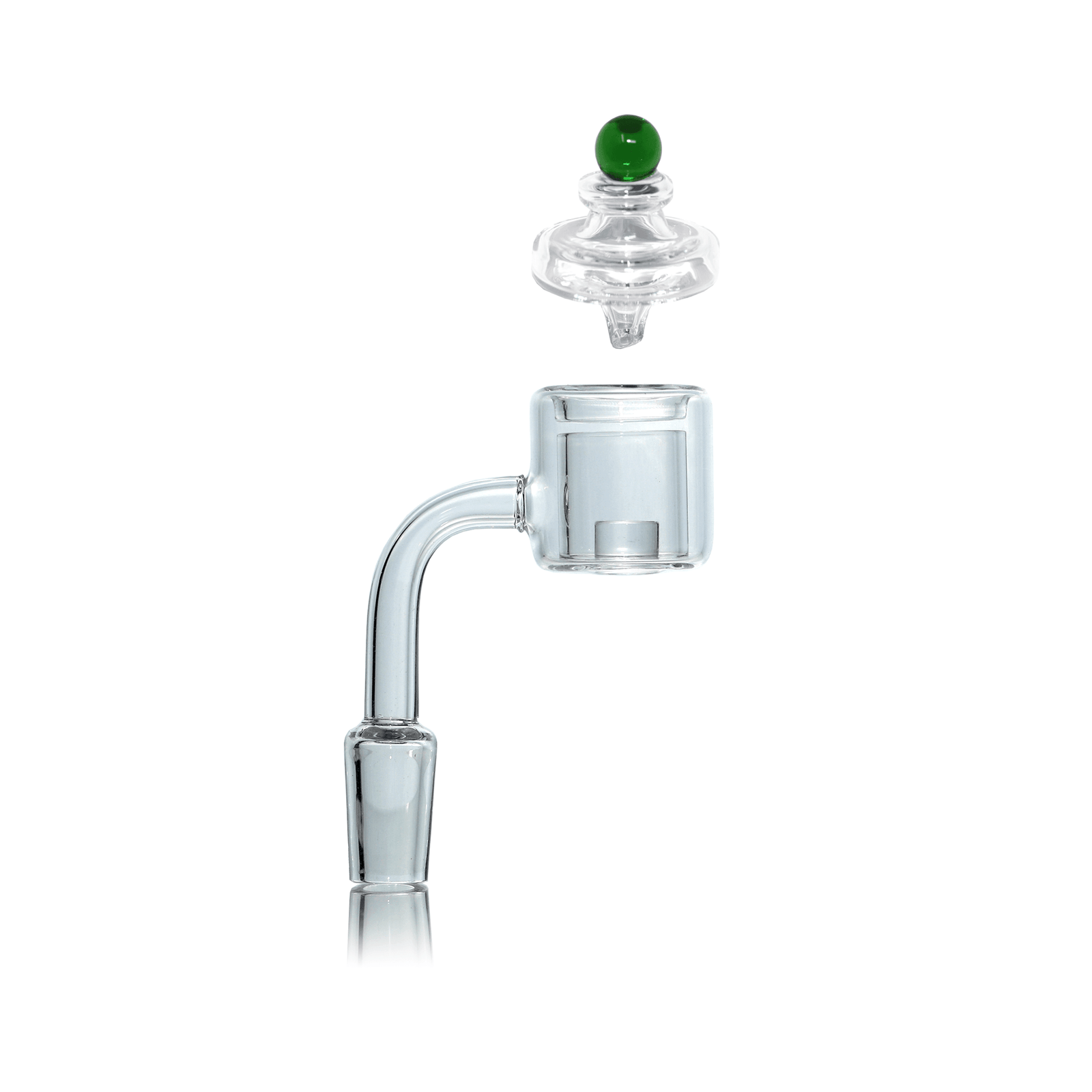 Quartz Banger Thermal Core Reactor | 14mm Male With Saucer Cap | Complete | the dabbing specialists