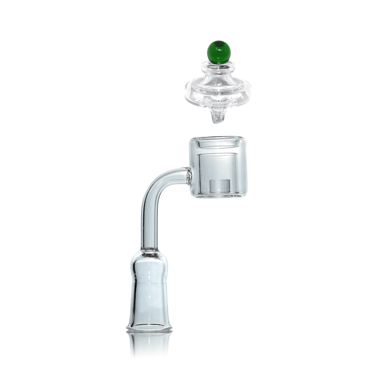Quartz Banger Thermal Core Reactor | 18mm Female With Saucer Cap | the dabbing specialists