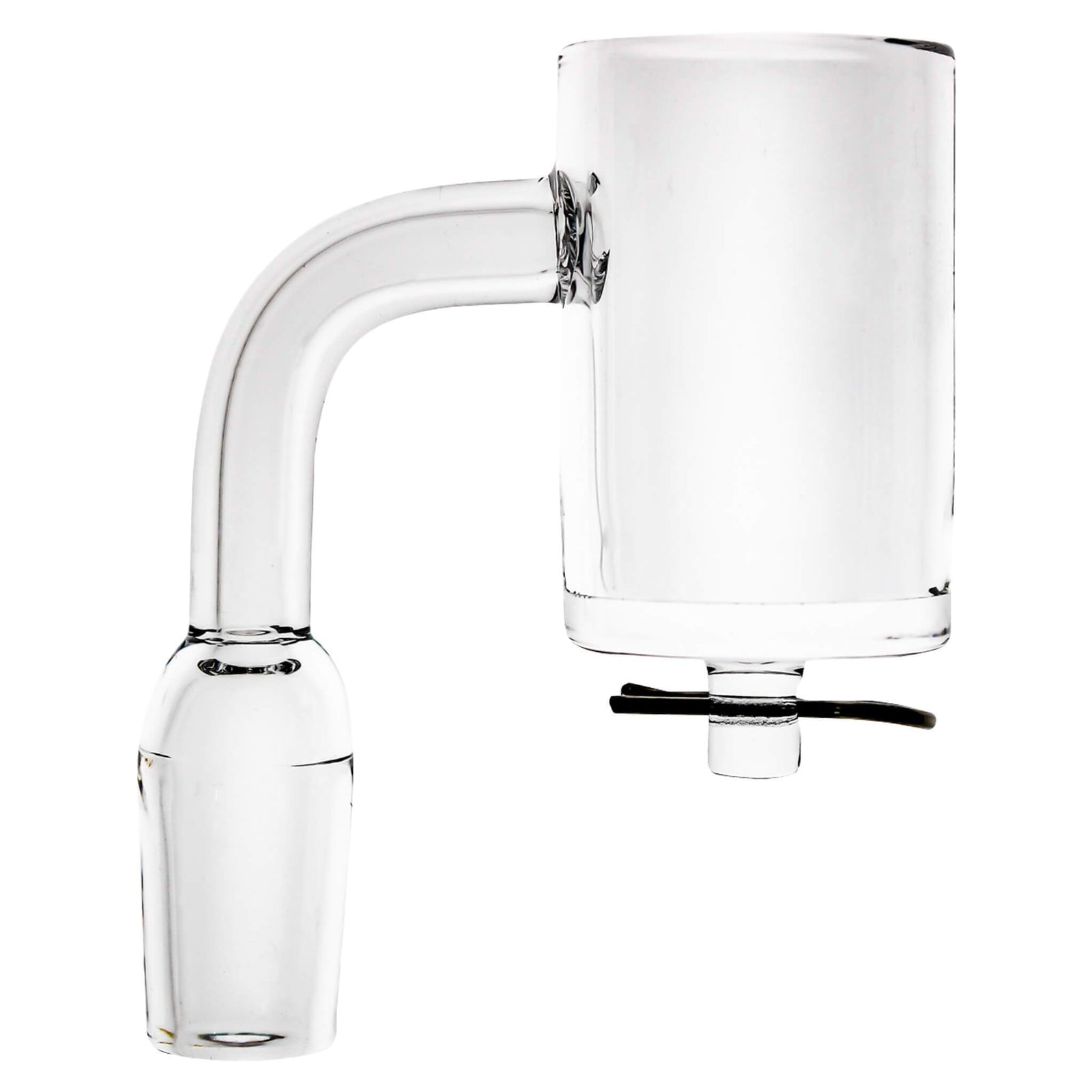 Quartz E-Banger With R-Clip for 25mm Coil (Enail) | Profile View | the dabbing specialists