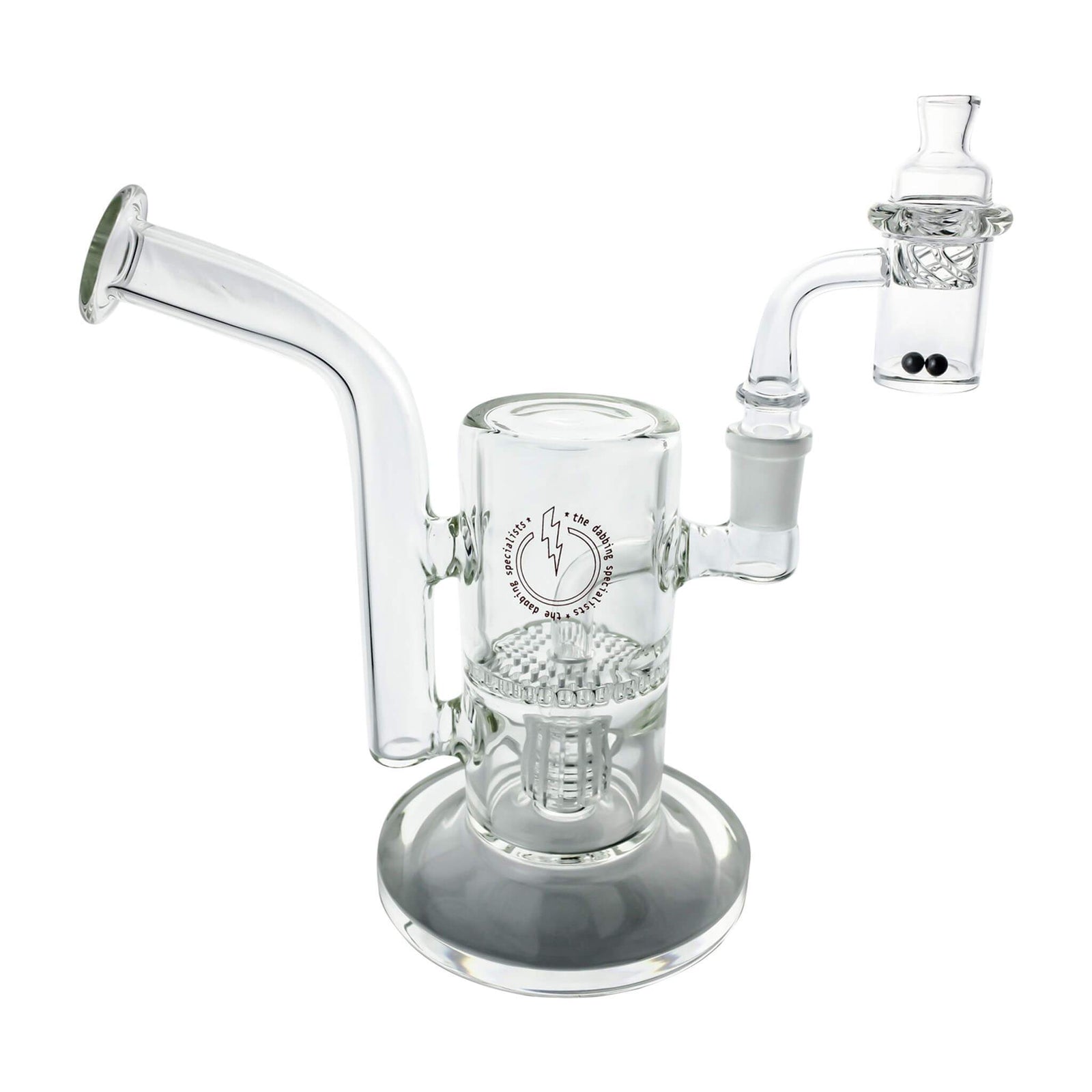 Reborn Precision Bubbler 25mm Handmade Joint Complete Dabbing Kit #1 | SiC Pearls In Use View | TDS