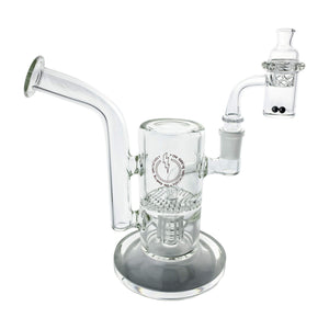 Reborn Precision Bubbler 25mm Handmade Joint Complete Dabbing Kit #1 | SiC Pearls In Use View | TDS