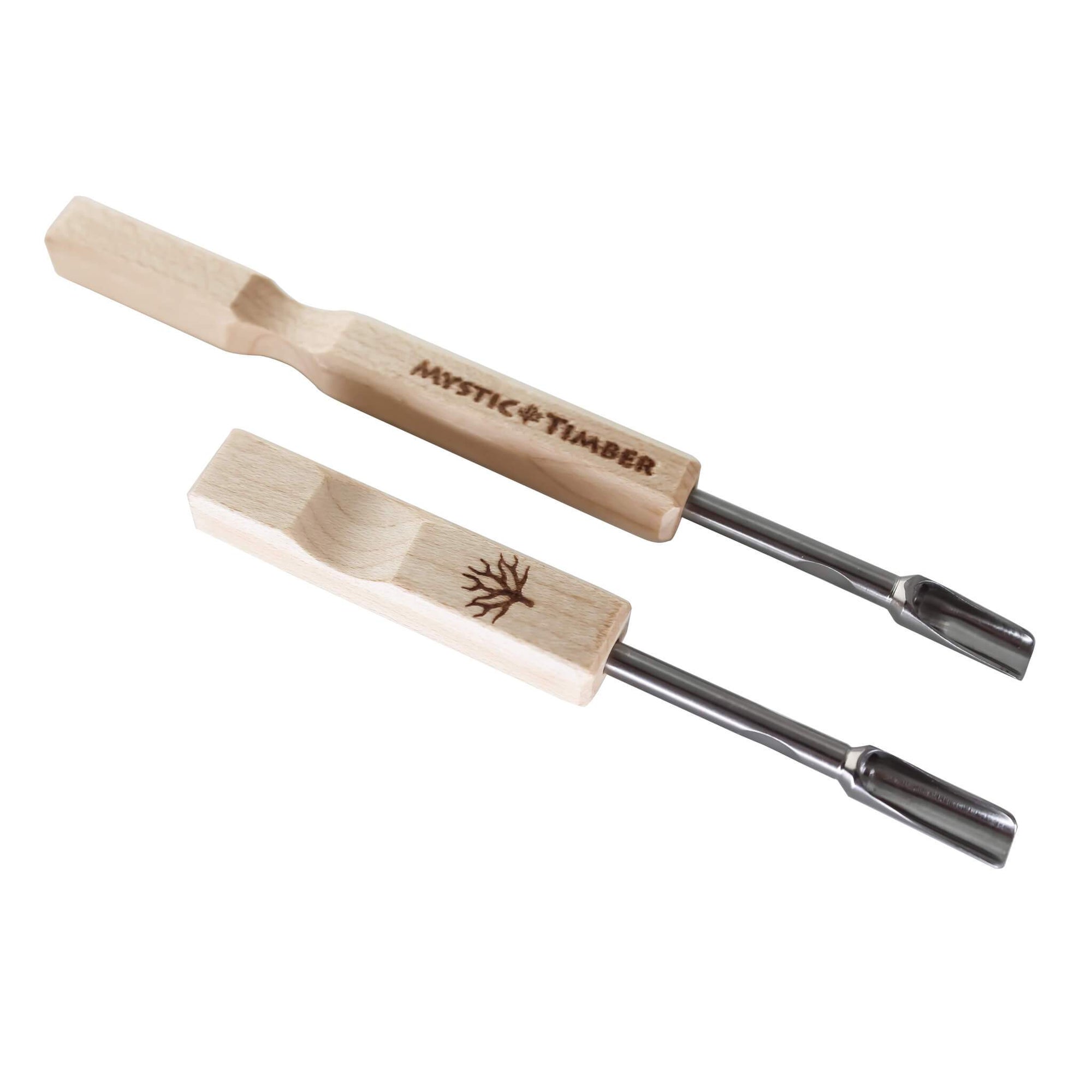 SauceScoop Midi Dab Tool | Light Wood Tool View | the dabbing specialists