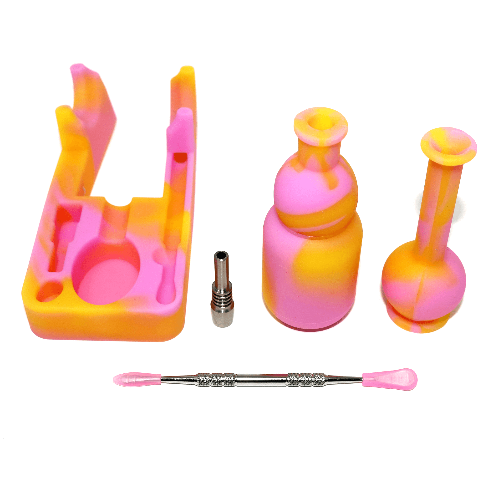 Silicone Nectar Collector Kit - 204 Grams - 10 Inches - Assorted Colors  [NC49] (MSRP $13.00)