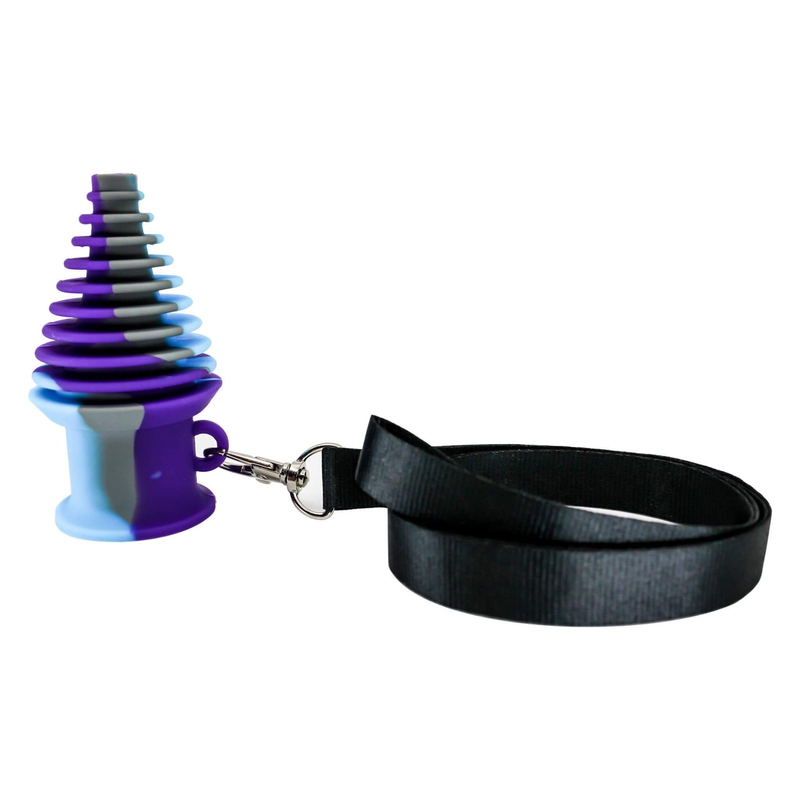 Silicone Rubber Mouthpiece with Strap | Double Blue/White Color | TDS