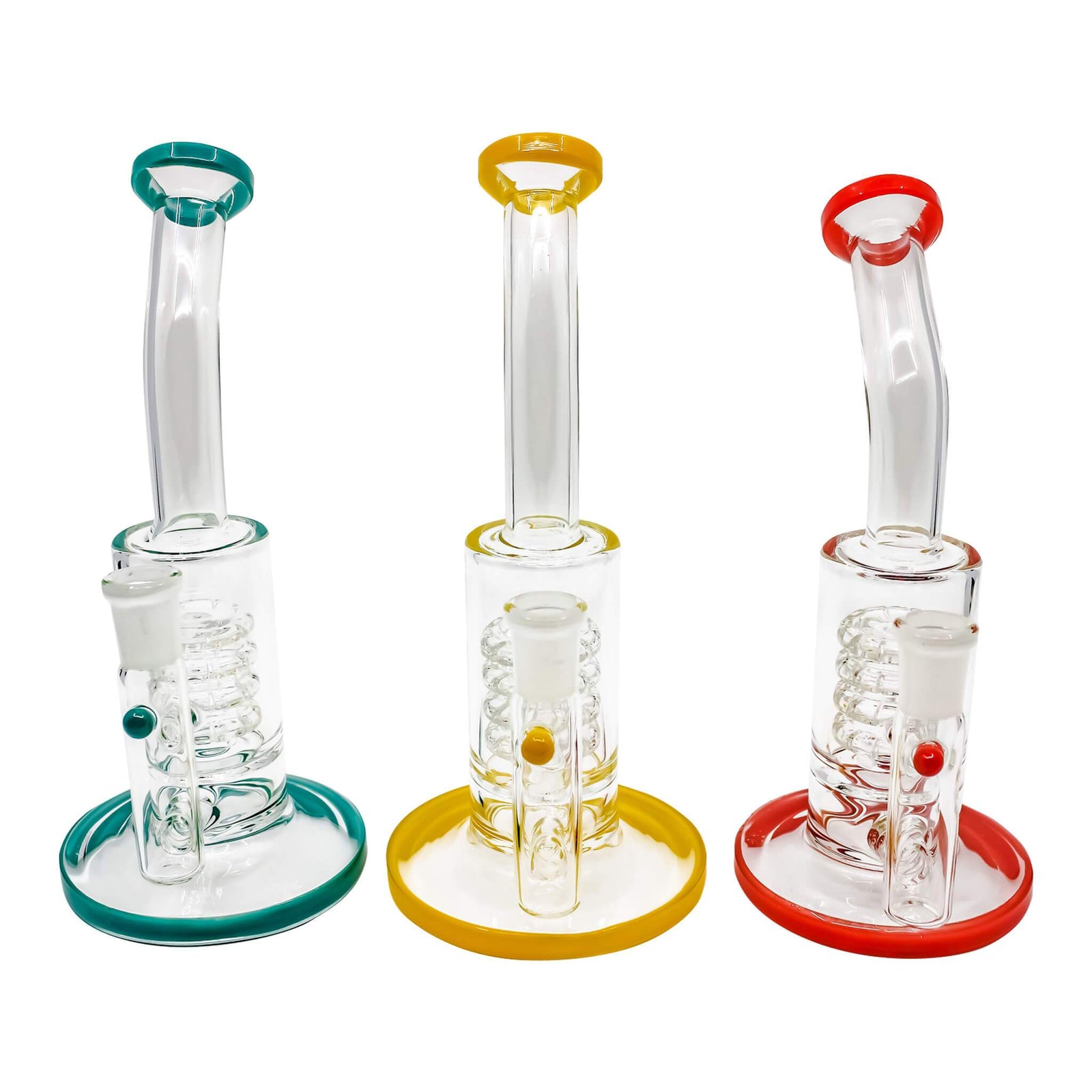 Slim Bubble Stack Can Dab Rig | All Three Color Variations View | the dabbing specialists