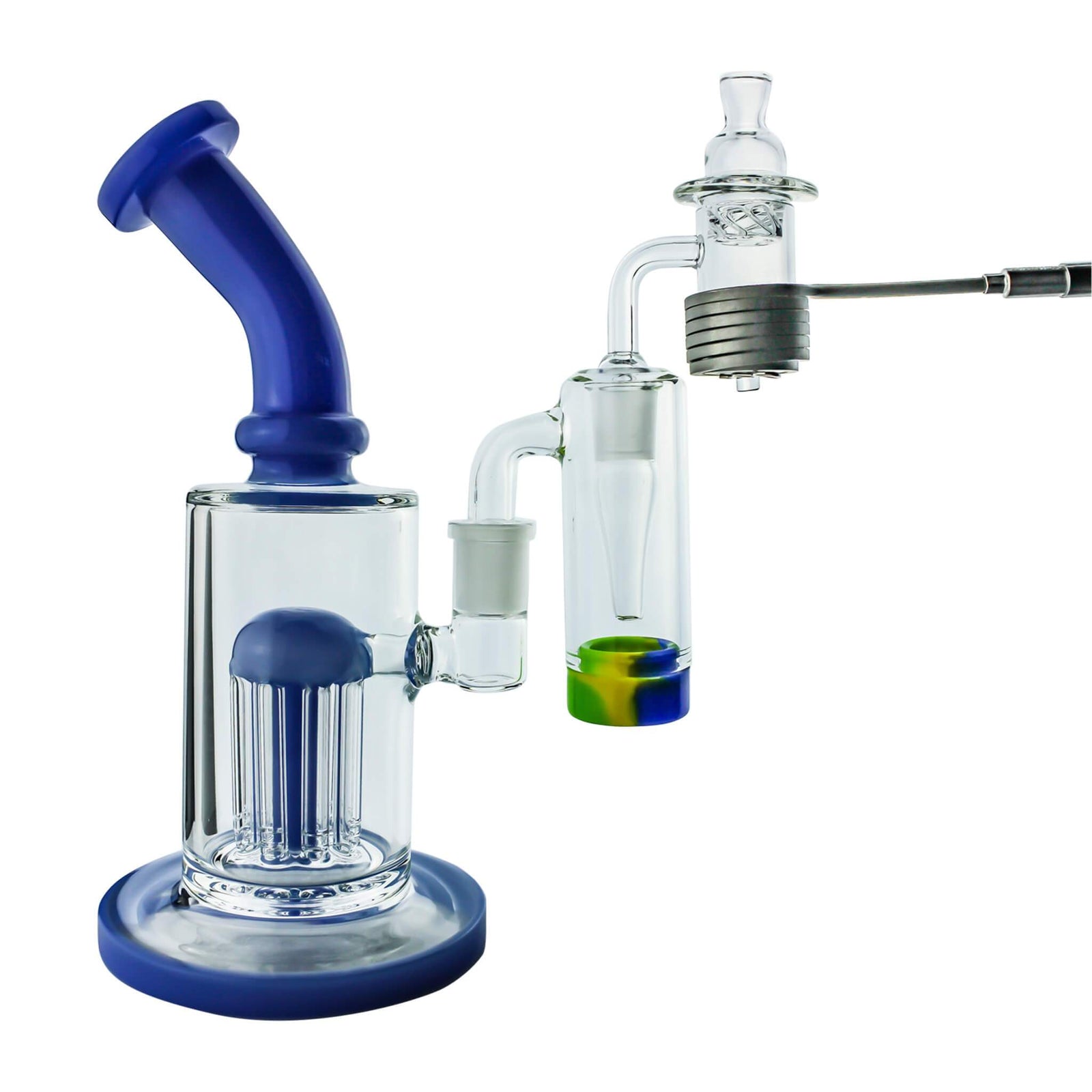 Spin Matrix 25mm Enail Complete Dabbing Kit #1 | Blue Kit In Use View | TDS