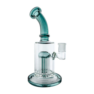 Spin Matrix Can Dab Rig with Percs | Aqua Profile View | the dabbing specialists